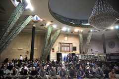 مراسم یادبود دو جهادگر شهید حادثه تروریستی مجلس