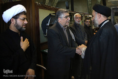 مراسم یادبود دو جهادگر شهید حادثه تروریستی مجلس