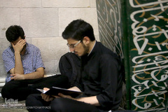 مراسم یادبود دو جهادگر شهید حادثه تروریستی مجلس