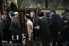 مراسم یادبود دو جهادگر شهید حادثه تروریستی مجلس