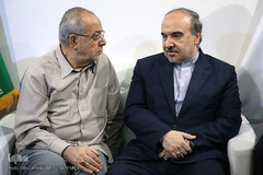 مسعود سلطانی فر، وزیر ورزش و جوانان و استاد حبیب مهکام، پیشکسوت قرآنی