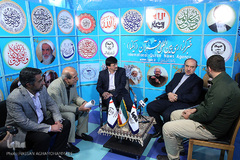 بازدید مسعود سلطانی فر، وزیر ورزش و جوانان از غرفه ایکنا در بیست و پنجمین نمایشگاه بین المللی قرآن کریم