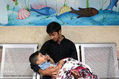 مراسم معنوی احیاء شب بیست و یکم ماه مبارک رمضان در بیمارستان کودکان مفید تهران