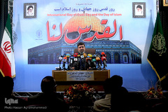 نشست خبری رمضان شریف، رئیس ستاد مرکزی انتفاضه و روز جهانی قدس 