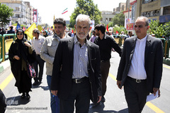 حضور حسن غفوری فرد در راهپیمایی روز قدس