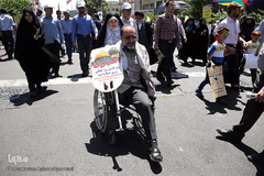 حضور مجتبی رحماندوست در راهپیمایی روز قدس