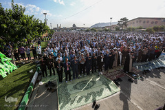 نماز عید سعید فطر در جوار سیدالکریم (ع)