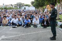 نماز عید سعید فطر در جوار سیدالکریم (ع)