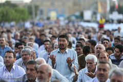 نماز عید سعید فطر در جوار سیدالکریم (ع)