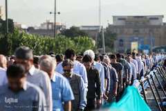 نماز عید سعید فطر در جوار سیدالکریم (ع)