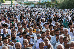 نماز عید سعید فطر در جوار سیدالکریم (ع)