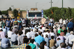 نماز عید سعید فطر در جوار سیدالکریم (ع)