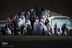 نماز عید سعید فطر در جوار حرم حضرت امام زاده حسن (ع)
