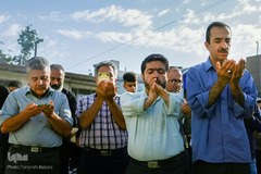 نماز عید سعید فطر در جوار حرم حضرت امام زاده حسن (ع)
