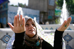 نماز عید سعید فطر در جوار حرم حضرت امام زاده حسن (ع)
