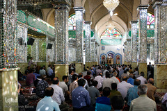 نماز عید سعید فطر در جوار حرم حضرت امام زاده حسن (ع)
