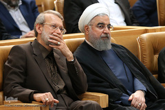 حسن روحانی، رئیس جمهور و علی لاریجانی، رئیس مجلس 