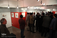 افتتاحیه نمایشگاه آثار راه یافته به مسابقه بین المللی کاریکاتور و کارتون ترامپیسم