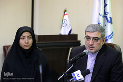 مهدی قره‌ شیخلو، رئیس سازمان دارالقرآن‌الکریم و زهرا سعیدی، عضو هیئت‌رئیسه فراکسیون قرآن، عترت و نماز مجلس