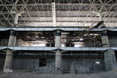 بازدید حجت‌الاسلام  قاضی عسکر، نماینده ولی فقیه در امور حج و زیارت از سالن در دست احداث ویژه حجاج فرودگاه امام خمینی(ره)