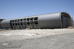 بازدید حجت‌الاسلام  قاضی عسکر، نماینده ولی فقیه در امور حج و زیارت از سالن در دست احداث ویژه حجاج فرودگاه امام خمینی(ره)