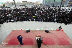 مراسم روز عفاف و حجاب در میدان امام حسین (ع)