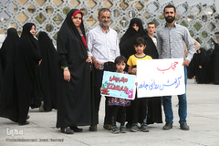 مراسم روز عفاف و حجاب در میدان امام حسین (ع)