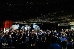 وداع با پیکر شهید مدافع حرم «بهرام مهرداد» در معراج شهدای تهران
