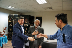 بازدید از نمایشگاه مشبک استاد اکبر صوتی  