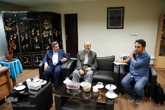بازدید از نمایشگاه مشبک استاد اکبر صوتی  