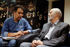 بازدید از نمایشگاه مشبک استاد اکبر صوتی  