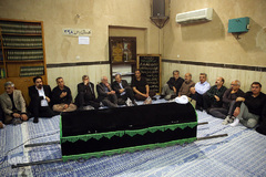 تشییع پیکر آیت الله مروارید(ره) در حسینیه جماران