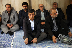 تشییع پیکر آیت الله مروارید(ره) در حسینیه جماران