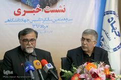  حمیدرضا طیبی، رئیس جهاد دانشگاهی و سعید پورعلی، معاون فرهنگی جهاد دانشگاهی