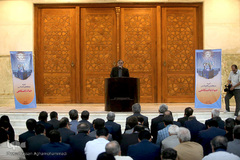  مراسم تجدید میثاق اعضای جهادگران دانشگاهی با آرمان‌های امام خمینی(ره)