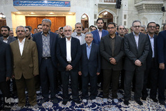  مراسم تجدید میثاق اعضای جهادگران دانشگاهی با آرمان‌های امام خمینی(ره)