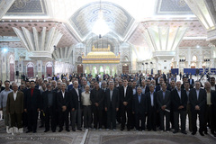  مراسم تجدید میثاق اعضای جهادگران دانشگاهی با آرمان‌های امام خمینی(ره)