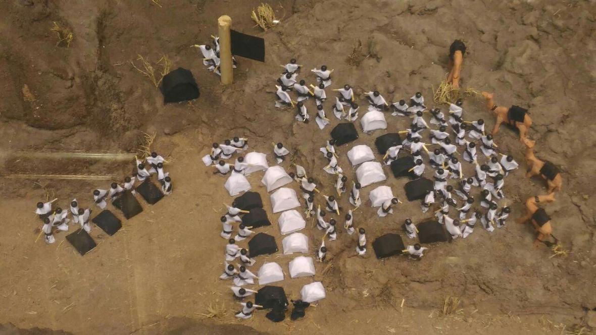 ماکت بیعت عقبه در منی