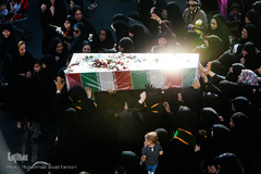 تشییع پیکر دو شهید گمنام در روز شهادت امام جواد (ع)