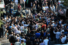 تشییع پیکر دو شهید گمنام در روز شهادت امام جواد (ع)