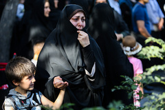 تشییع پیکر دو شهید گمنام در روز شهادت امام جواد (ع)