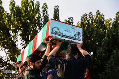 تشییع پیکر دو شهید گمنام در روز شهادت امام جواد (ع)