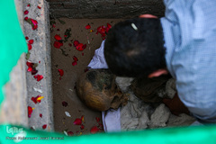 تشییع پیکر دو شهید گمنام در روز شهادت امام جواد (ع)