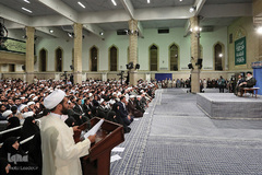 دیدار طلاب حوزه‌های علمیه استان تهران با رهبر انقلاب