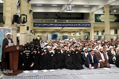 دیدار طلاب حوزه‌های علمیه استان تهران با رهبر انقلاب