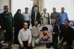 دیدار نمایندگان جامعه قرآنی با خانواده شهید مدافع حرم علی آقا عبداللهی
