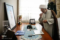 دیدار نمایندگان جامعه قرآنی با خانواده شهید مدافع حرم علی آقا عبداللهی
