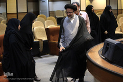 حضور حجت الاسلام مهدی خاموشی، رئیس سازمان تبلیغات اسلامی در مراسم