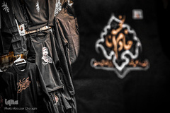 عرضه انواع لوازم هیات ها و ملزومات ماه محرم در بازار تهران