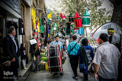 عرضه انواع لوازم هیات ها و ملزومات ماه محرم در بازار تهران